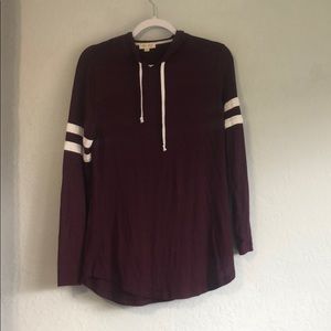 Ultra Flirt Burgundy Sweatshirt Hoodie Size L